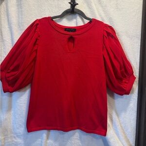 A Love Story  Puff Sleeve Blouse/Sweater  Textured Knit Top Size S